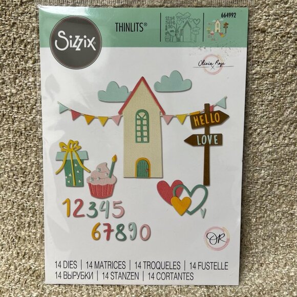 Sizzix Thinlits Die Cutting Templates- House Party By Olivia Rose - Picture 1 of 2